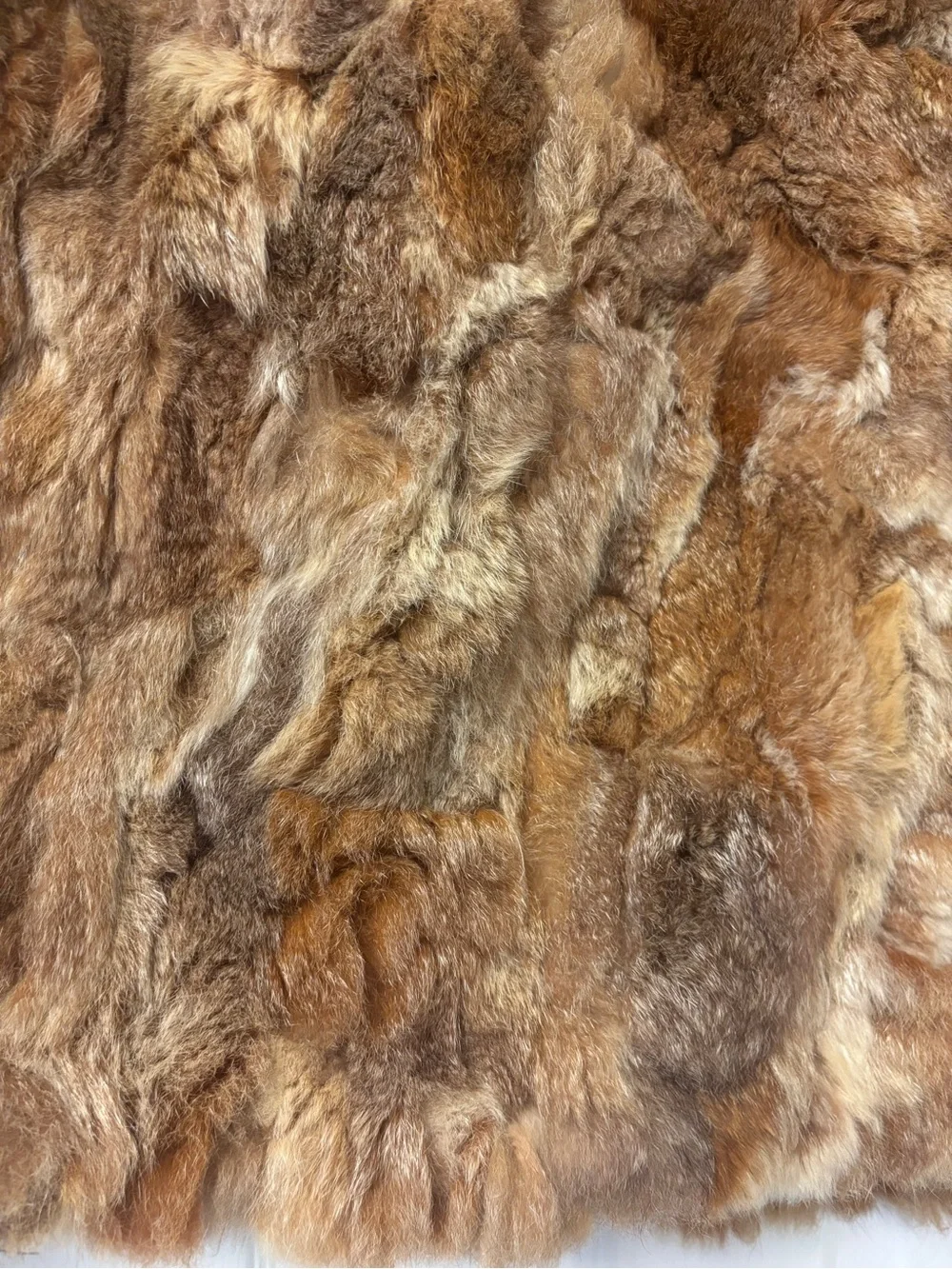 Vintage M. Solomon Sz S Patchwork Rabbit Fur Jacket Coat 70s 80s EXCELLENT!